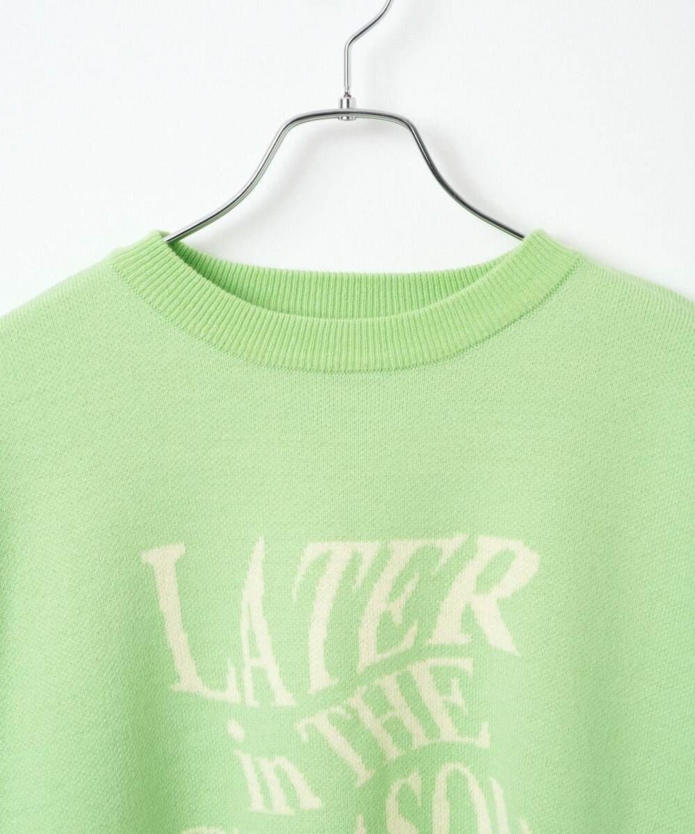 WEGO ウェーブロゴジャガードニットプルオーバー 