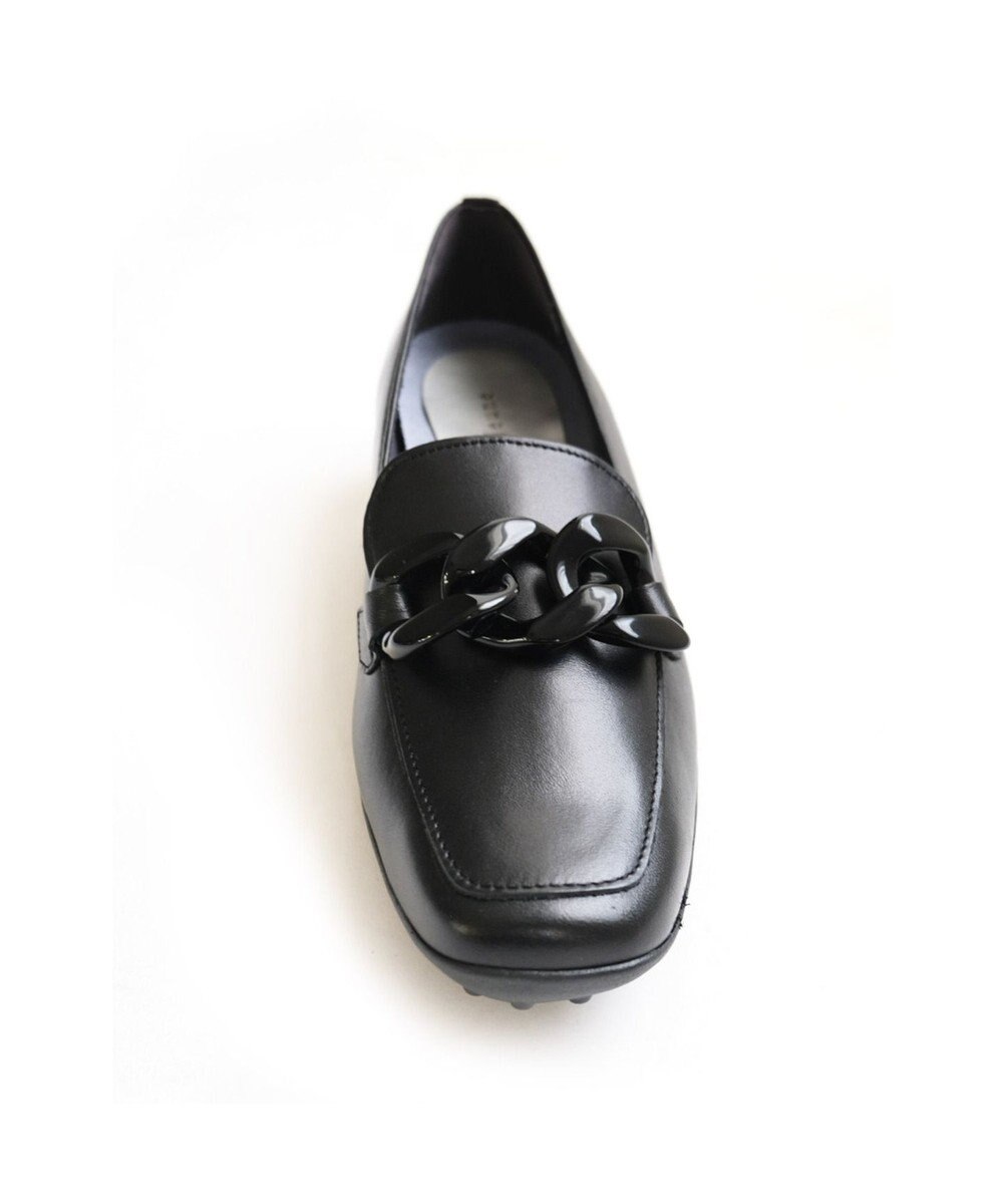 Pointer 【石岡真実さん着用】日本製 本革超軽量チェーンモチーフローファー 