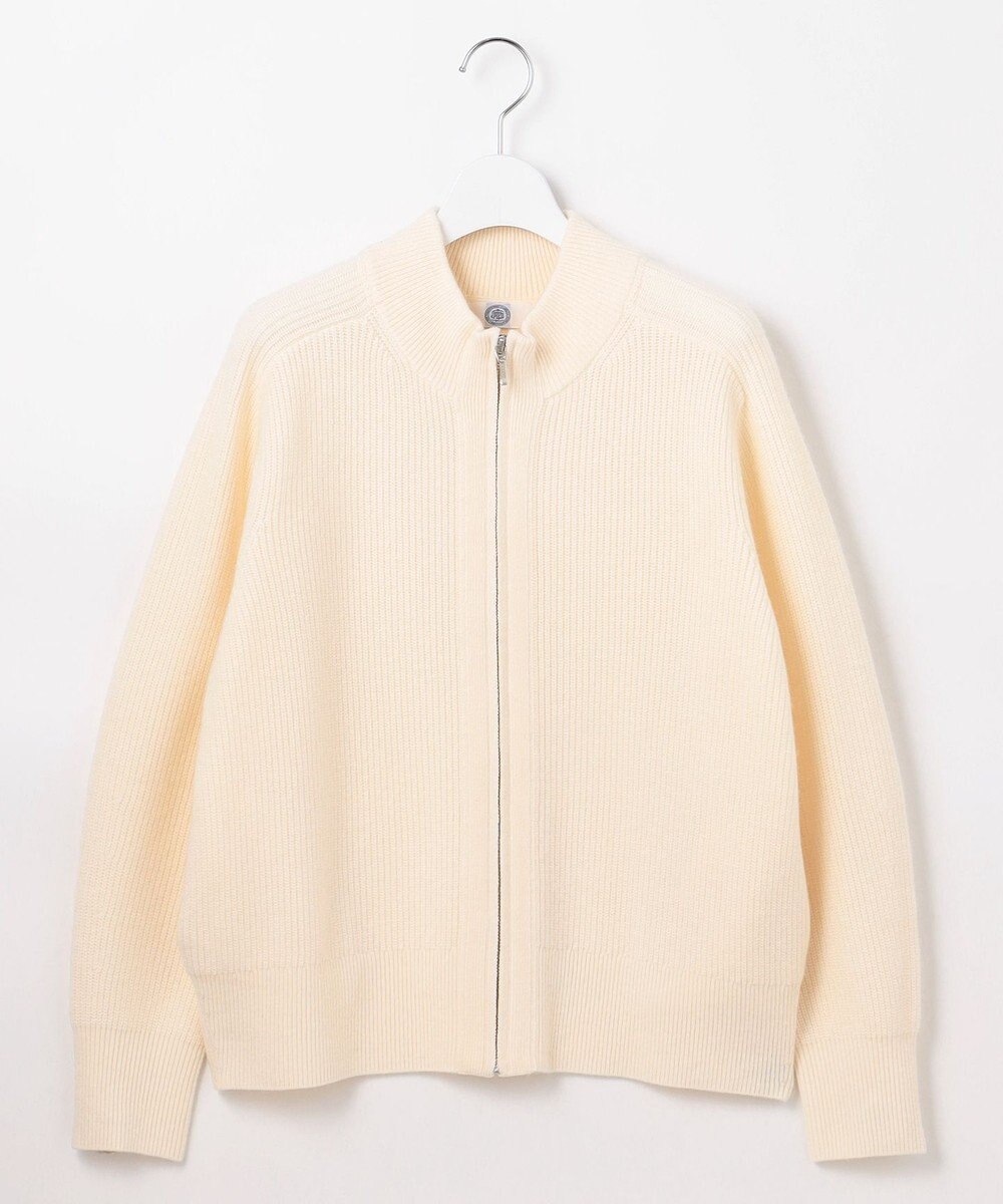 J.PRESS LADIES L 【洗える】CAT ジップアップブルゾン ニット 