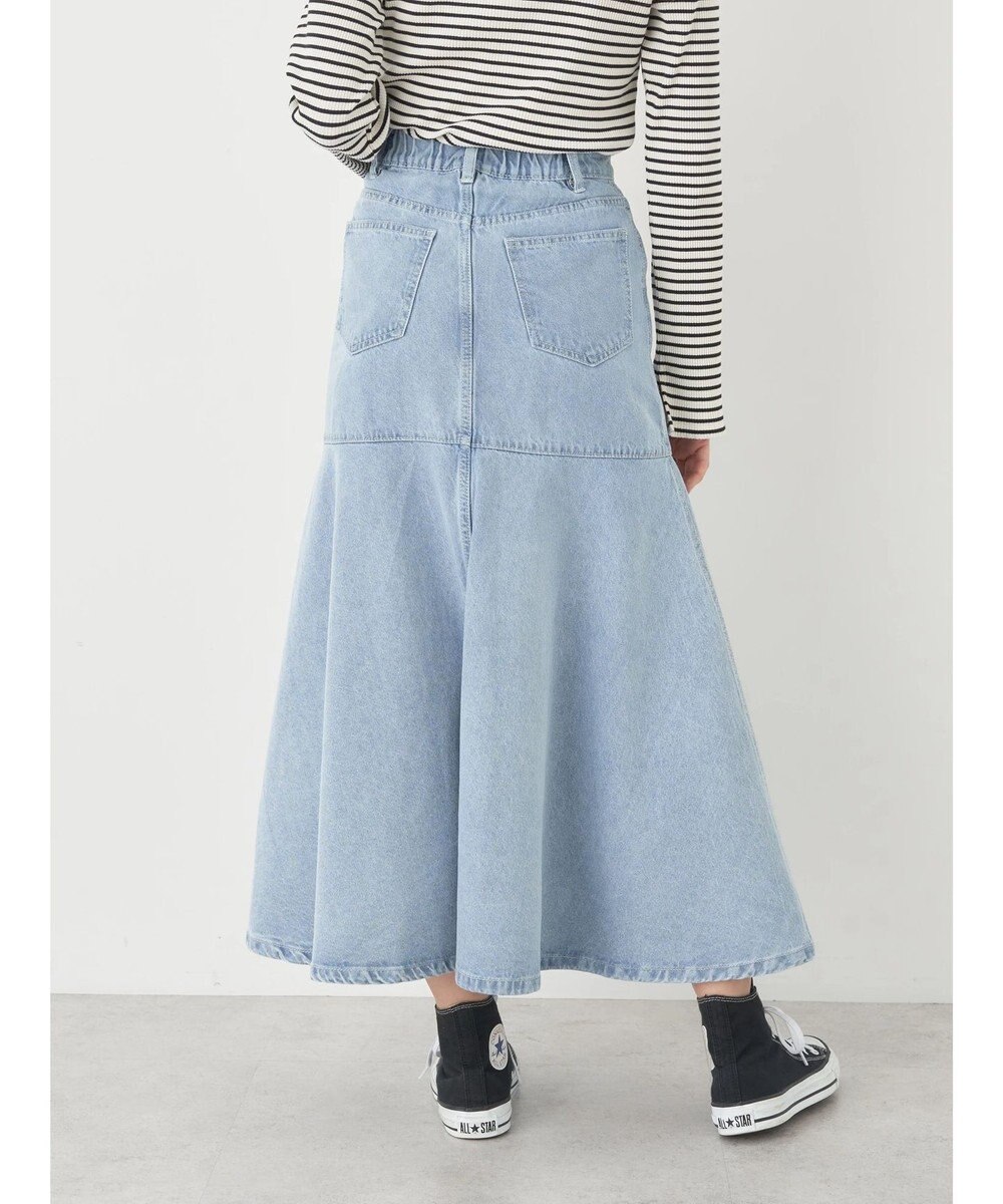 earth music&ecology ペプラムマーメイドデニムスカート 