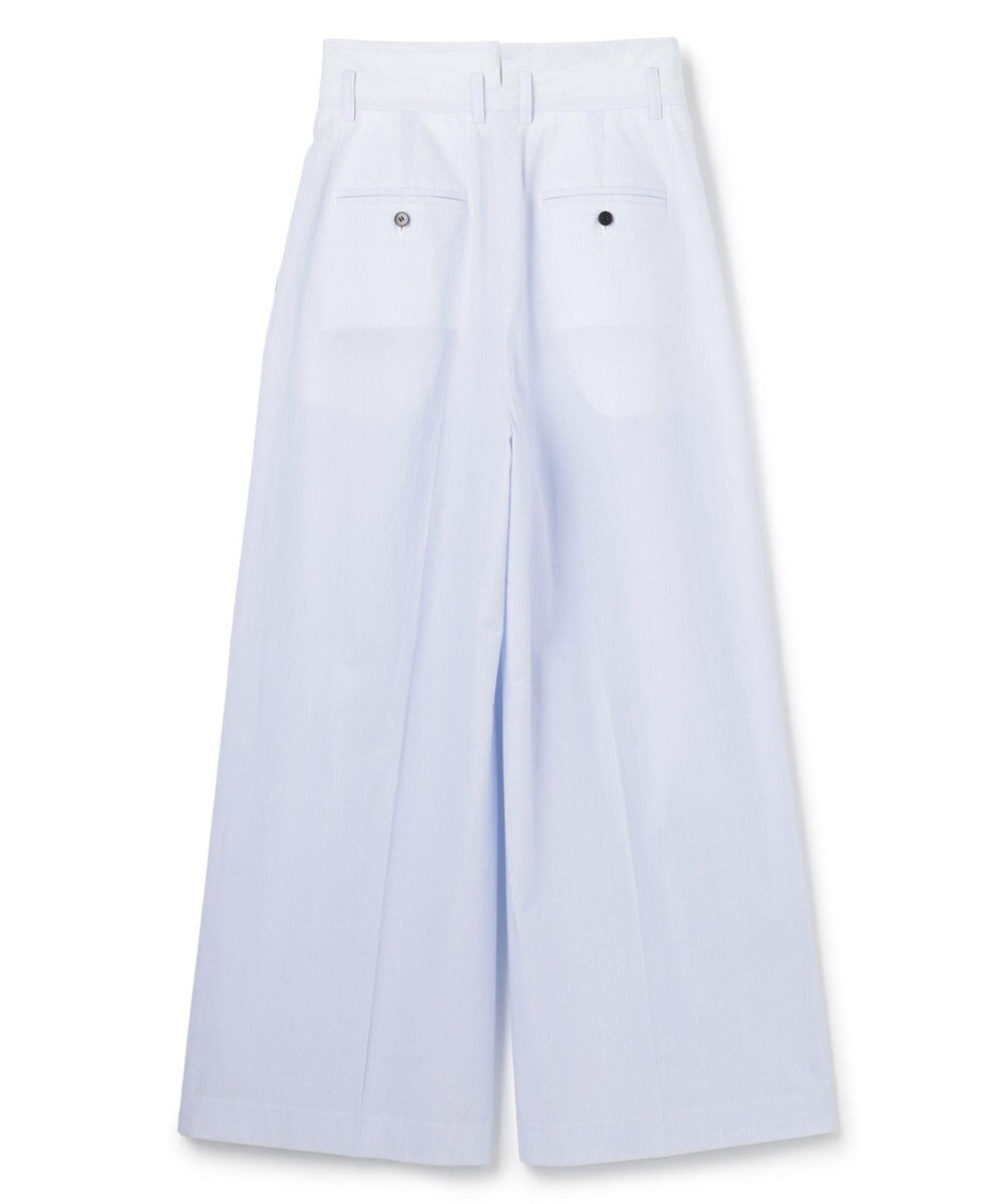 uncrave コットンクロスストライプ ワイドトラウザー 