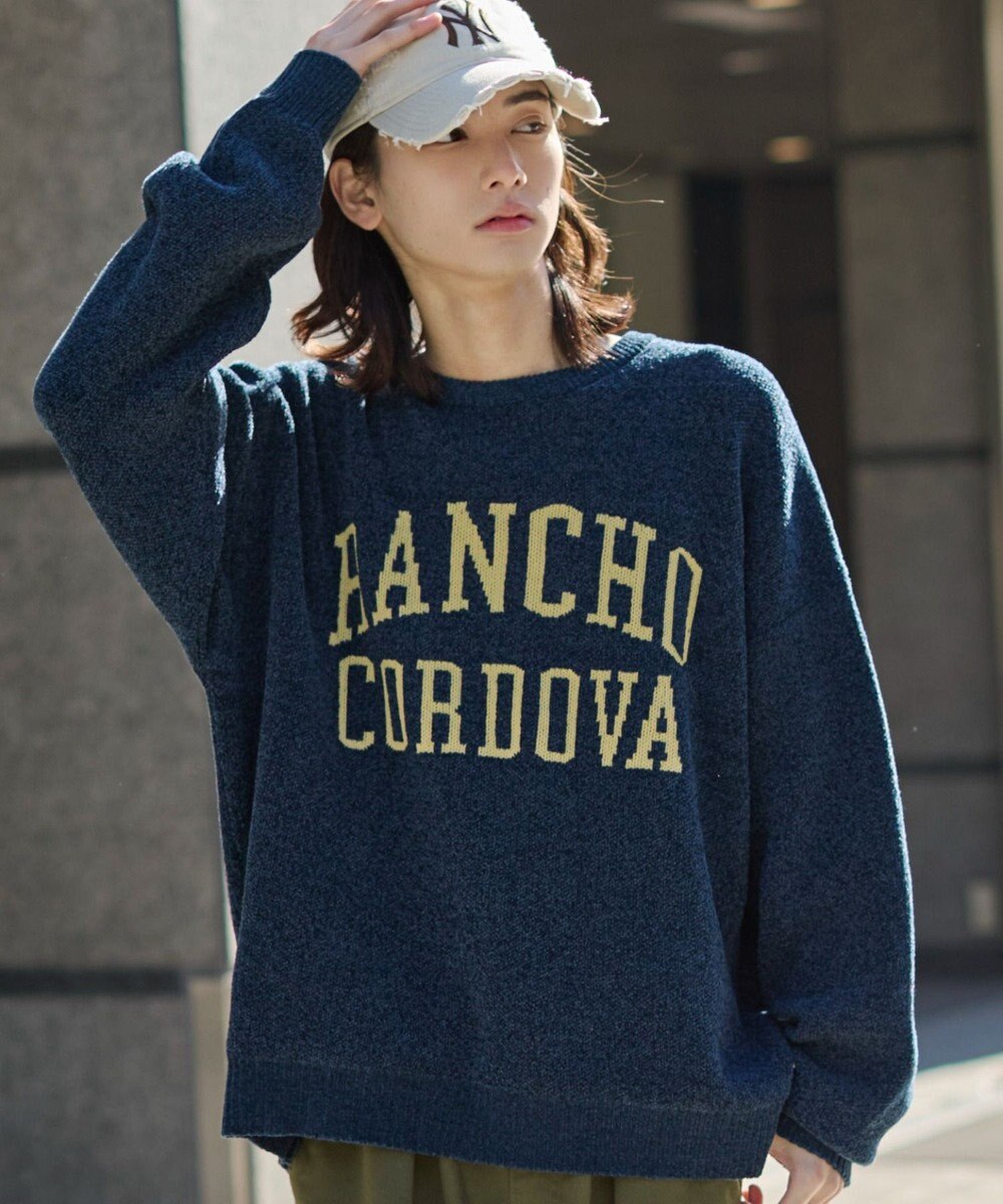 WEGO 【ユニセックス着用ITEM】ベロアモールグラフィックプルオーバー 