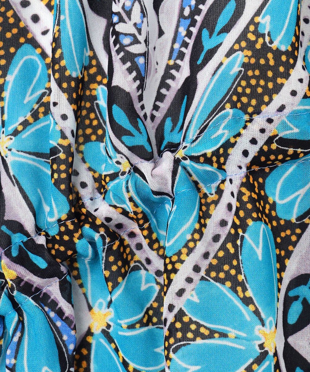 GRACE CONTINENTAL シフォンプリントギャザースカート 