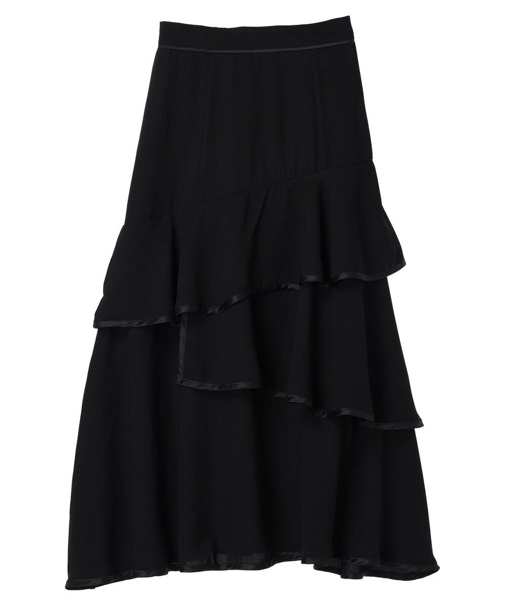 earth music&ecology パイピングフリルティアードスカート 