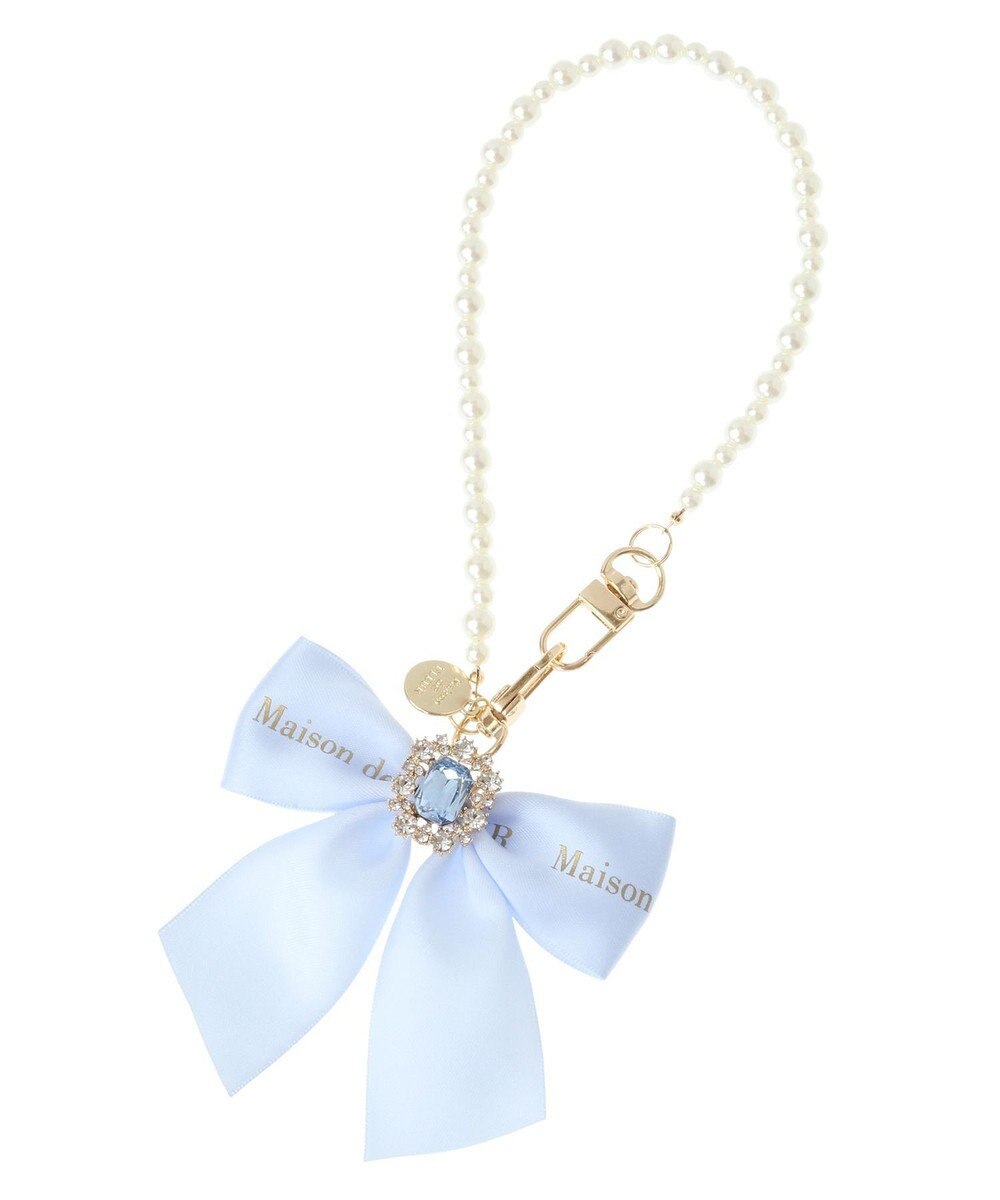 Maison de FLEUR EC限定ビジューリボンパールストラップ 