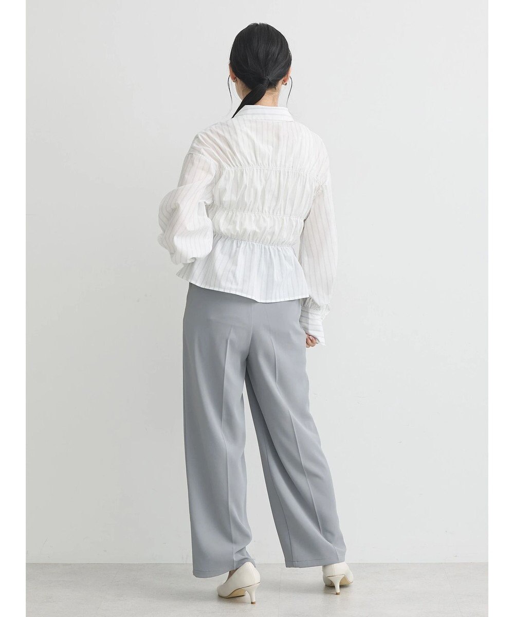 earth music&ecology ビスチェライクシャーリングシャツ（ストライプ） 