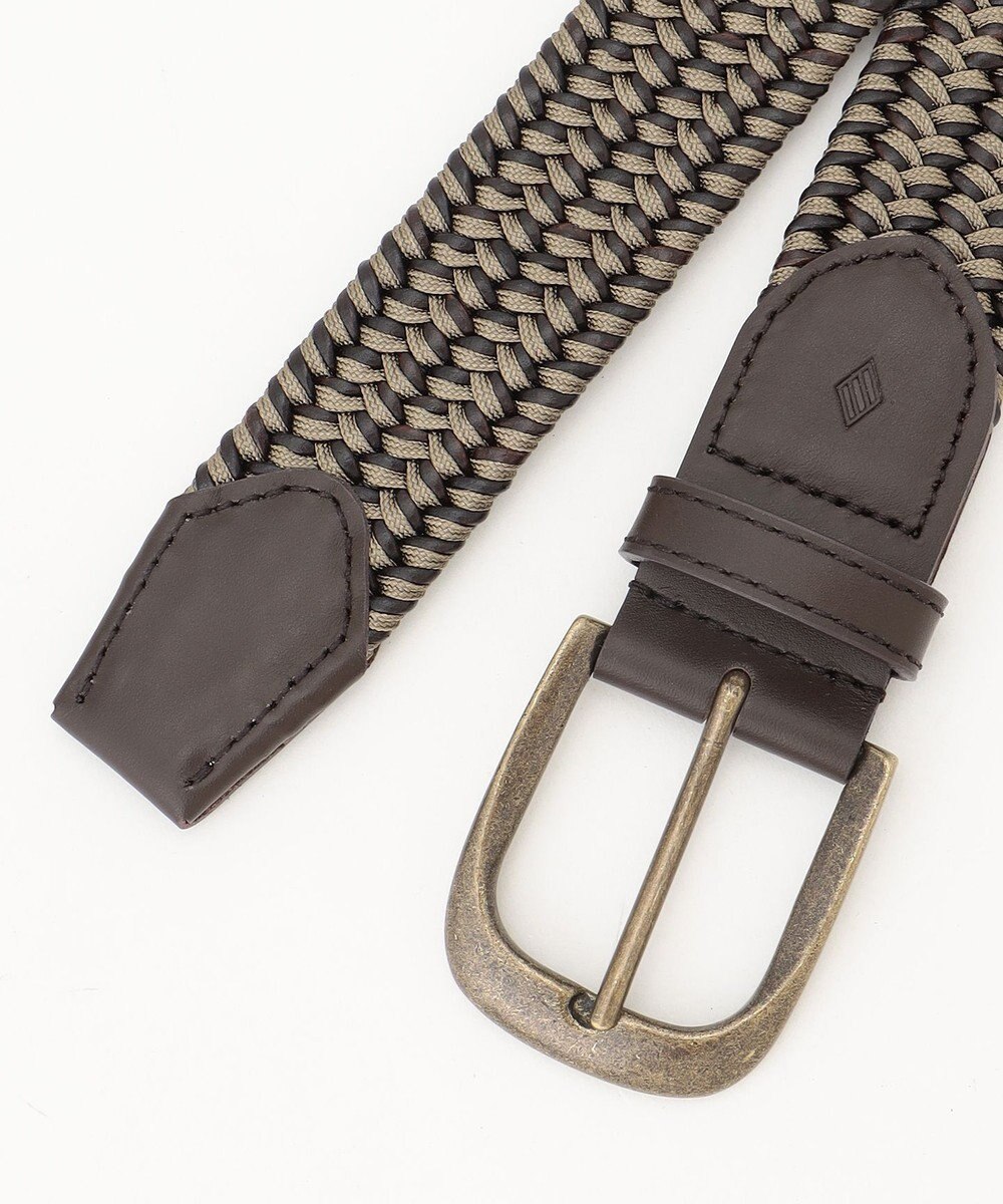 JOSEPH ABBOUD 【キングサイズ・イタリア素材・ストレッチ・日本製】 ストレッチレザーミックス ベルト 