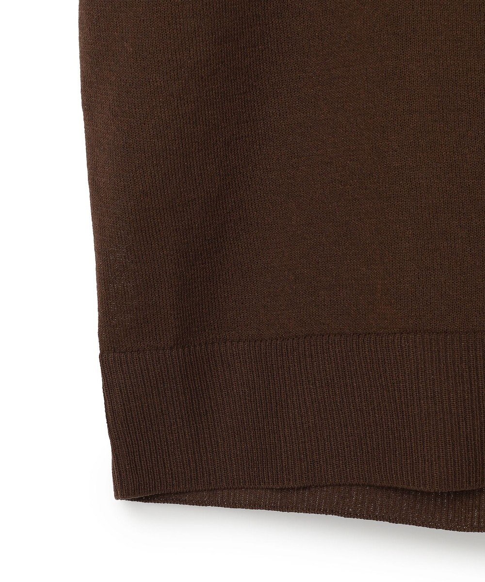 UNFILO シアーフォルムニット キーネックカーディガン 