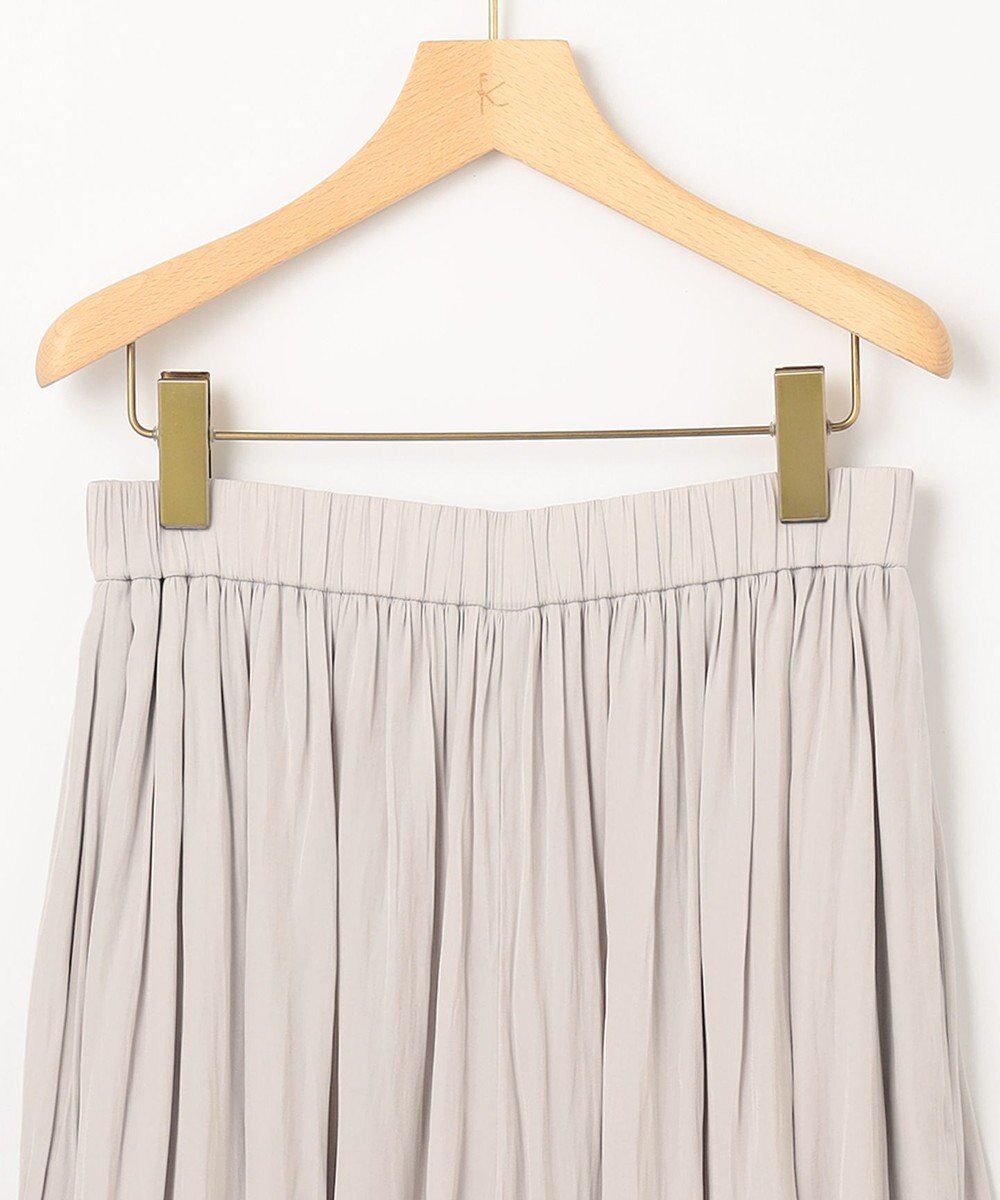 組曲 【新色追加・ウエスト調整可】ギャザーライトデシン パンツ 