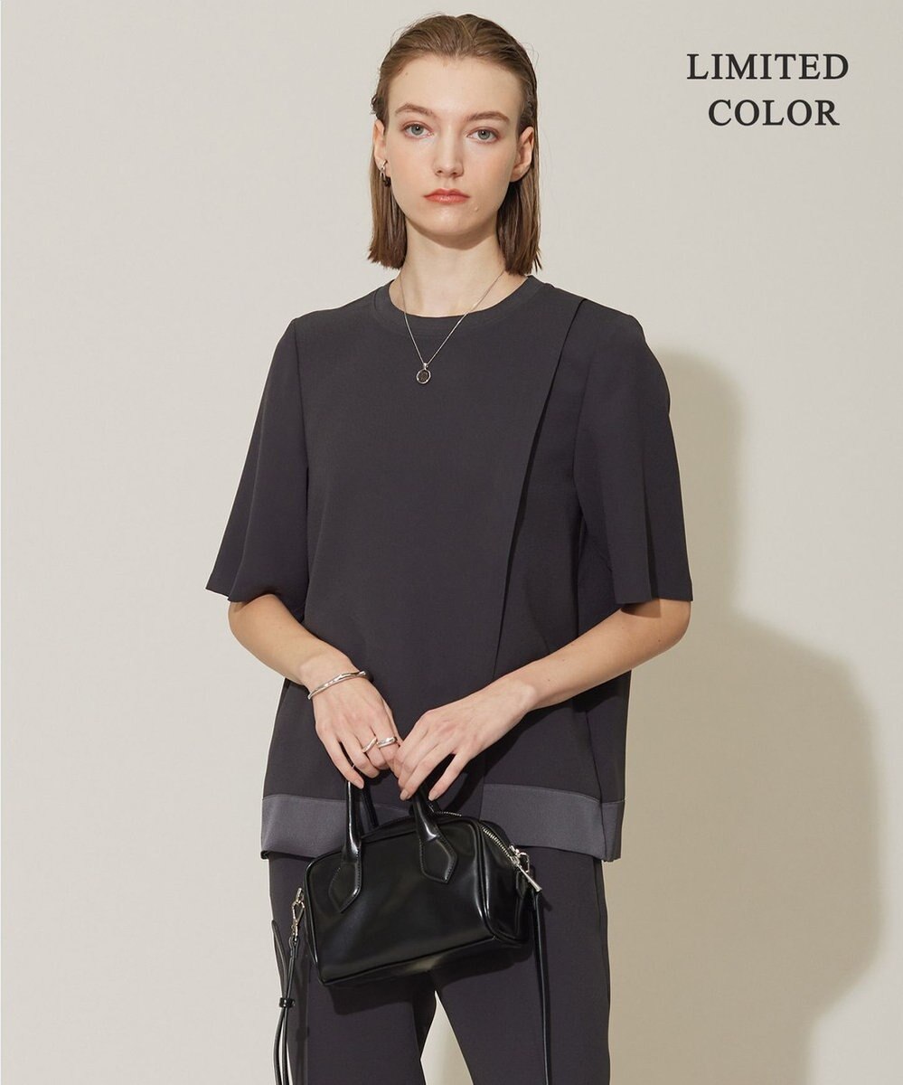 ICB 【新色追加・接触冷感・UVケア・速乾・洗える】 FluidBackSatin Tブラウス 