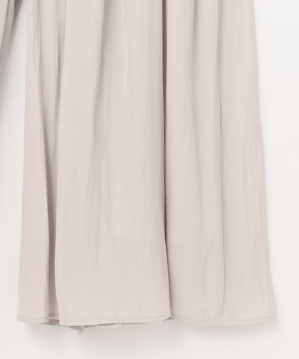 組曲 【新色追加・ウエスト調整可】ギャザーライトデシン パンツ 