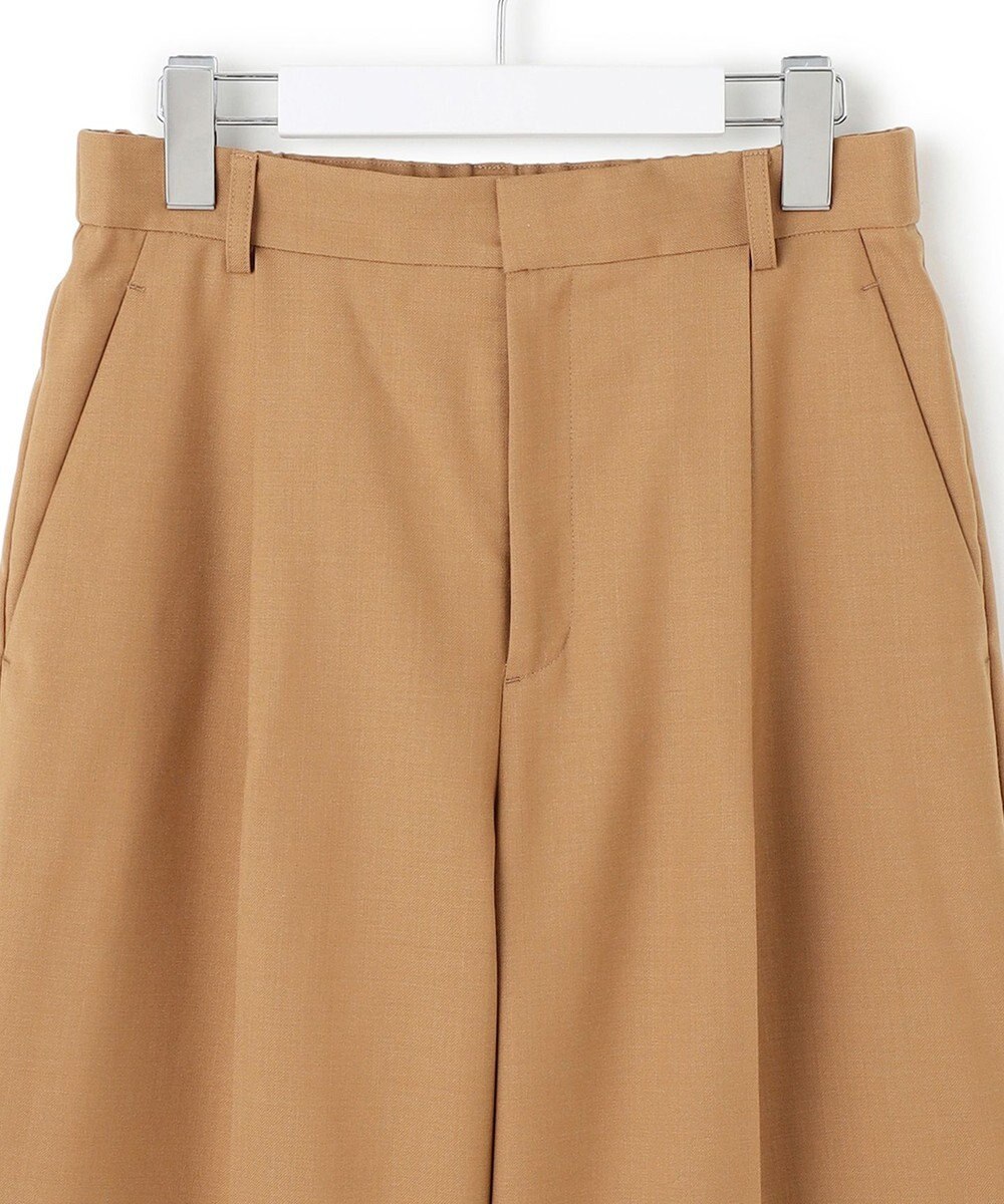 23区 S 【滝沢眞規子さん着用/CanCam11月号掲載】ナチュラルストレッチサキソニー タック ワイド パンツ 