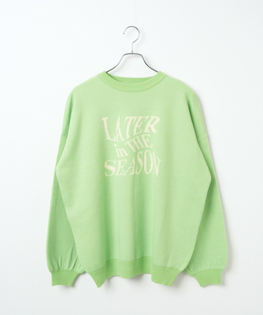 WEGO ウェーブロゴジャガードニットプルオーバー 