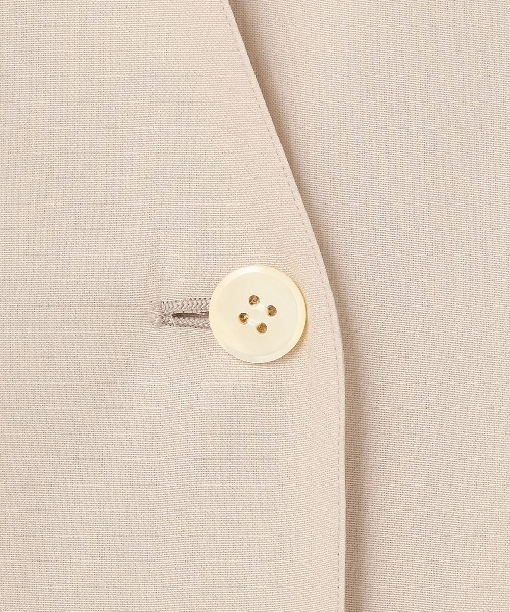 23区 【先行予約】ライトシアーマットクロス ノーカラー ジレ 