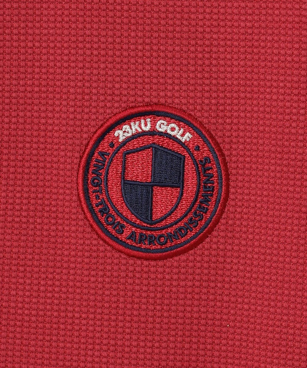 23区GOLF 【WOMEN】スクエアカノコ 長袖 ポロシャツ 