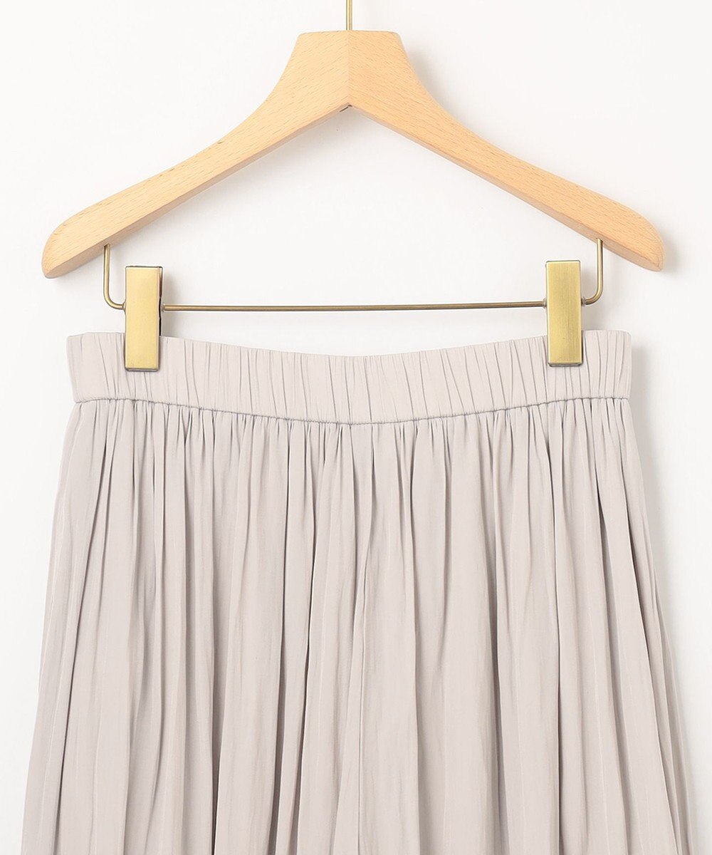 組曲 【新色追加・ウエスト調整可】ギャザーライトデシン パンツ 