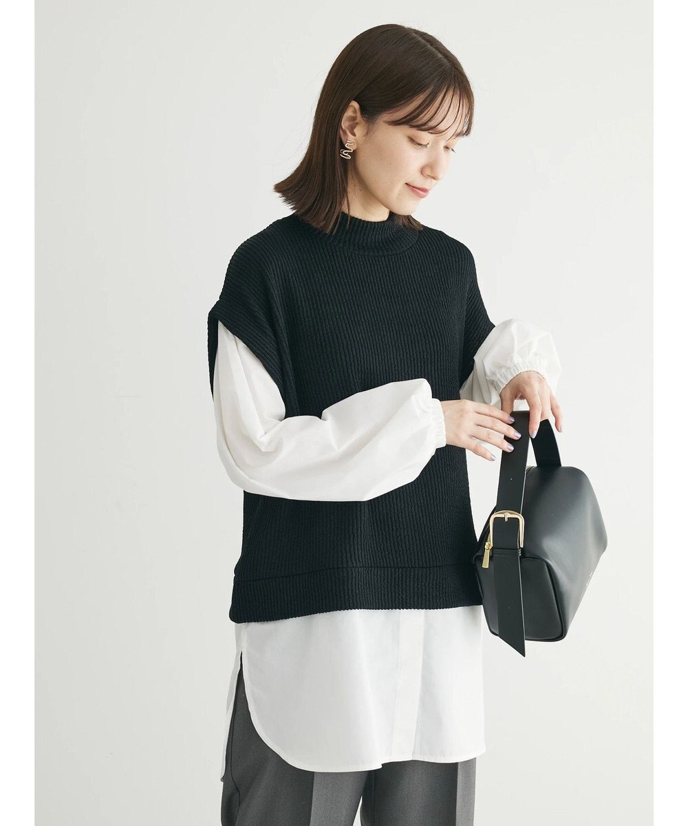 Green Parks ニットソードッキングチュニック 