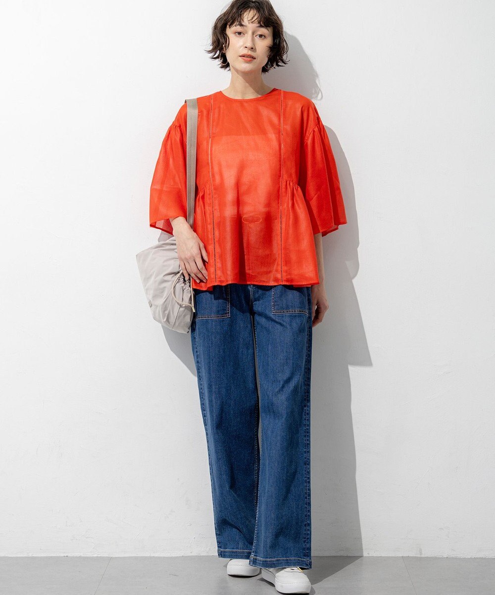 23区 L 【見上愛さん着用】23区 Summer DENIM ベイカーパンツ 