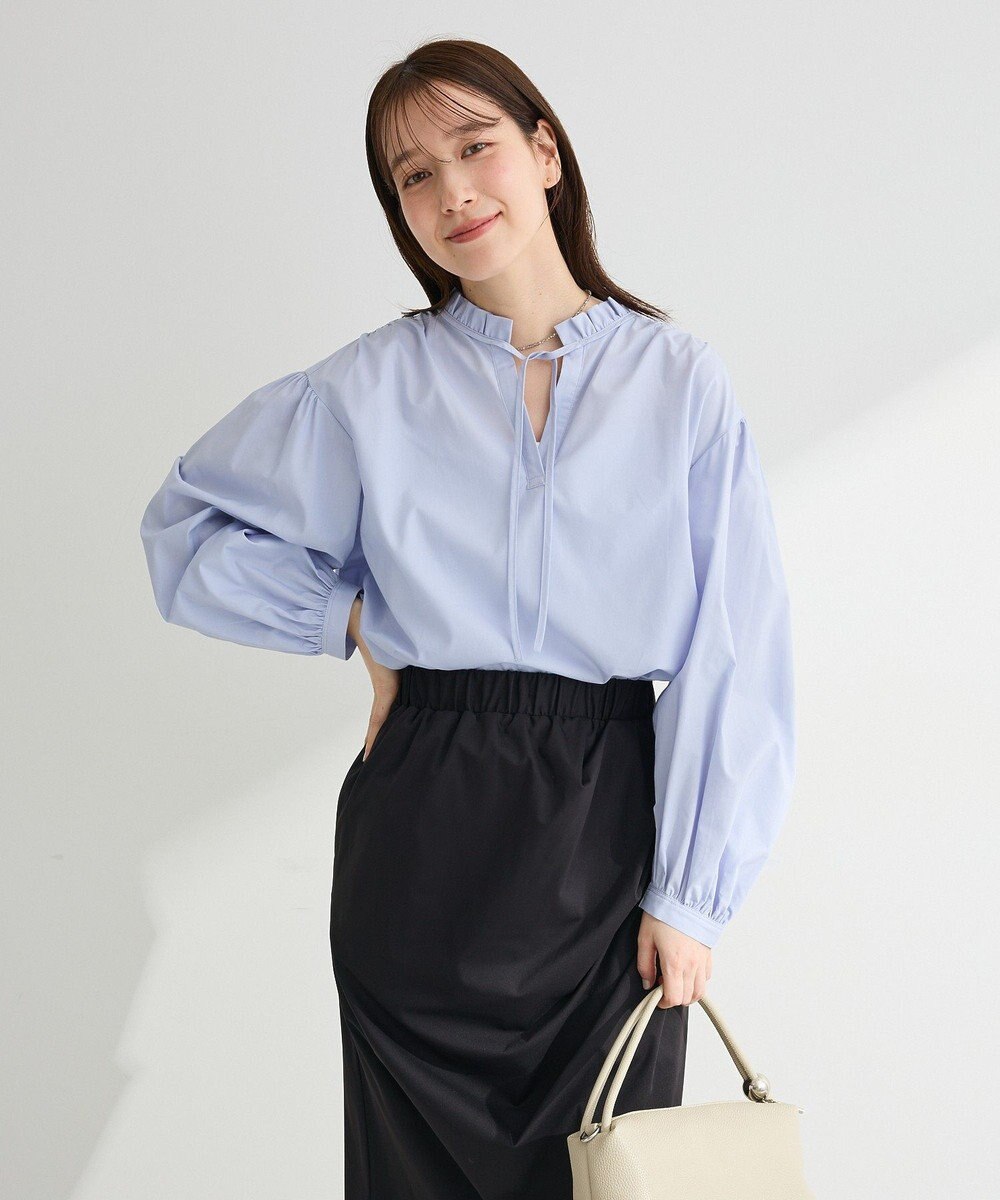 Green Parks ２ｗａｙフリルハイネックブラウス 