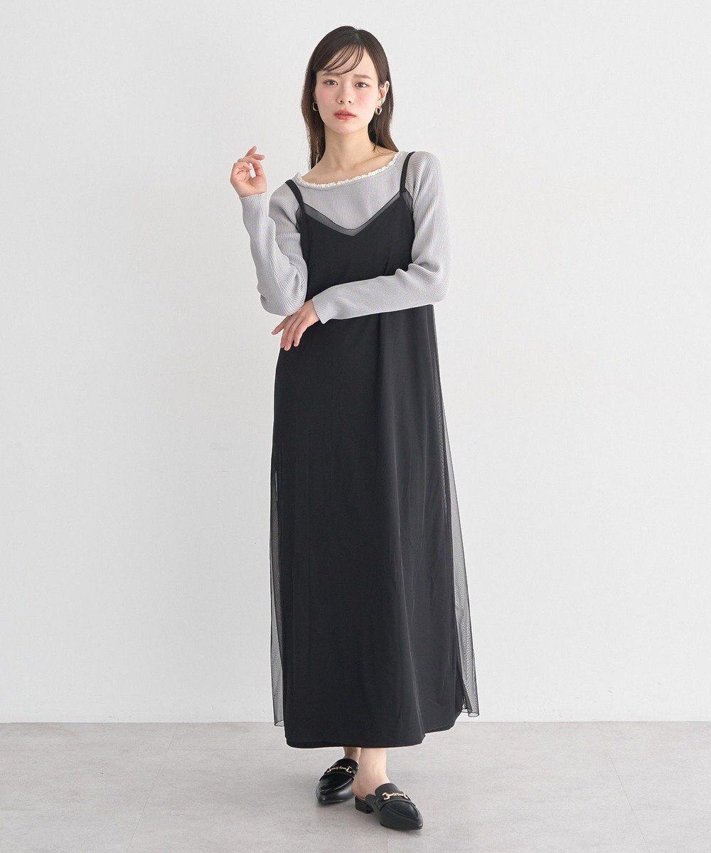 earth music&ecology SET2点チュール＆キャミワンピース 