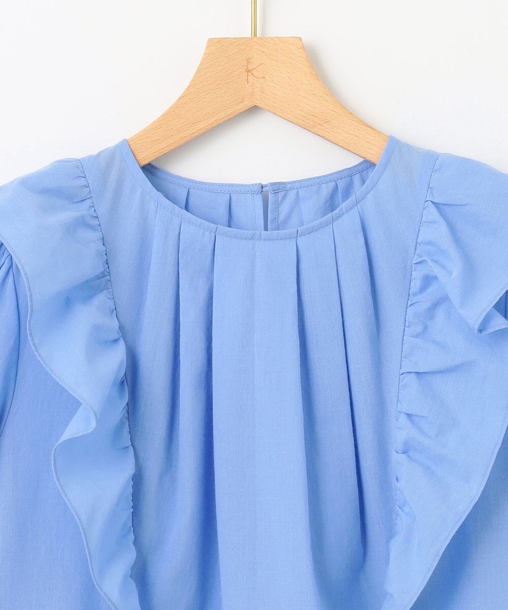 組曲 【WEB限定】ナチュラルローン ペプラムブラウス 