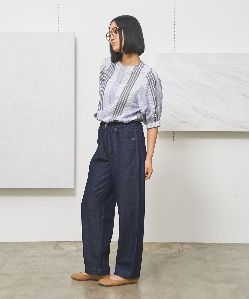 J.PRESS YORK STREET 【WOMEN】ソフトワイドデニム パンツ 