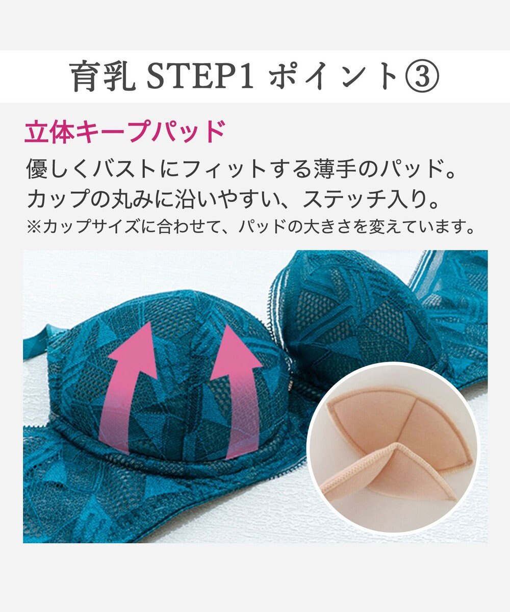 BRADELIS New York 【BRADELIS New York / 育乳補整ブラ・STEP1 集める】ウェンディバックスムーズステップ1ブラ25A1 補正 ブラジャー 
