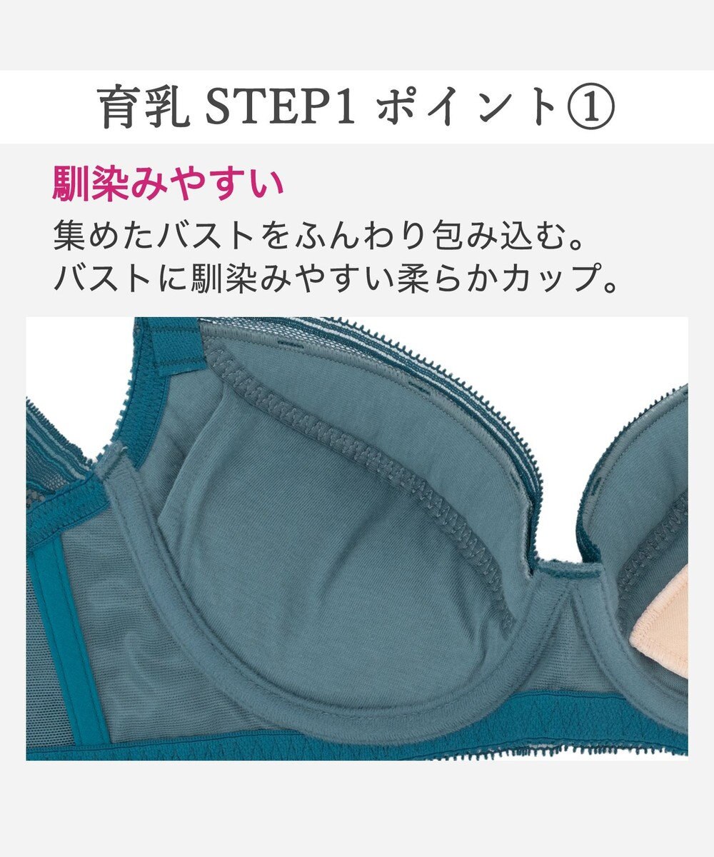 BRADELIS New York 【BRADELIS New York / 育乳補整ブラ・STEP1 集める】ウェンディバックスムーズステップ1ブラ25A1 補正 ブラジャー 