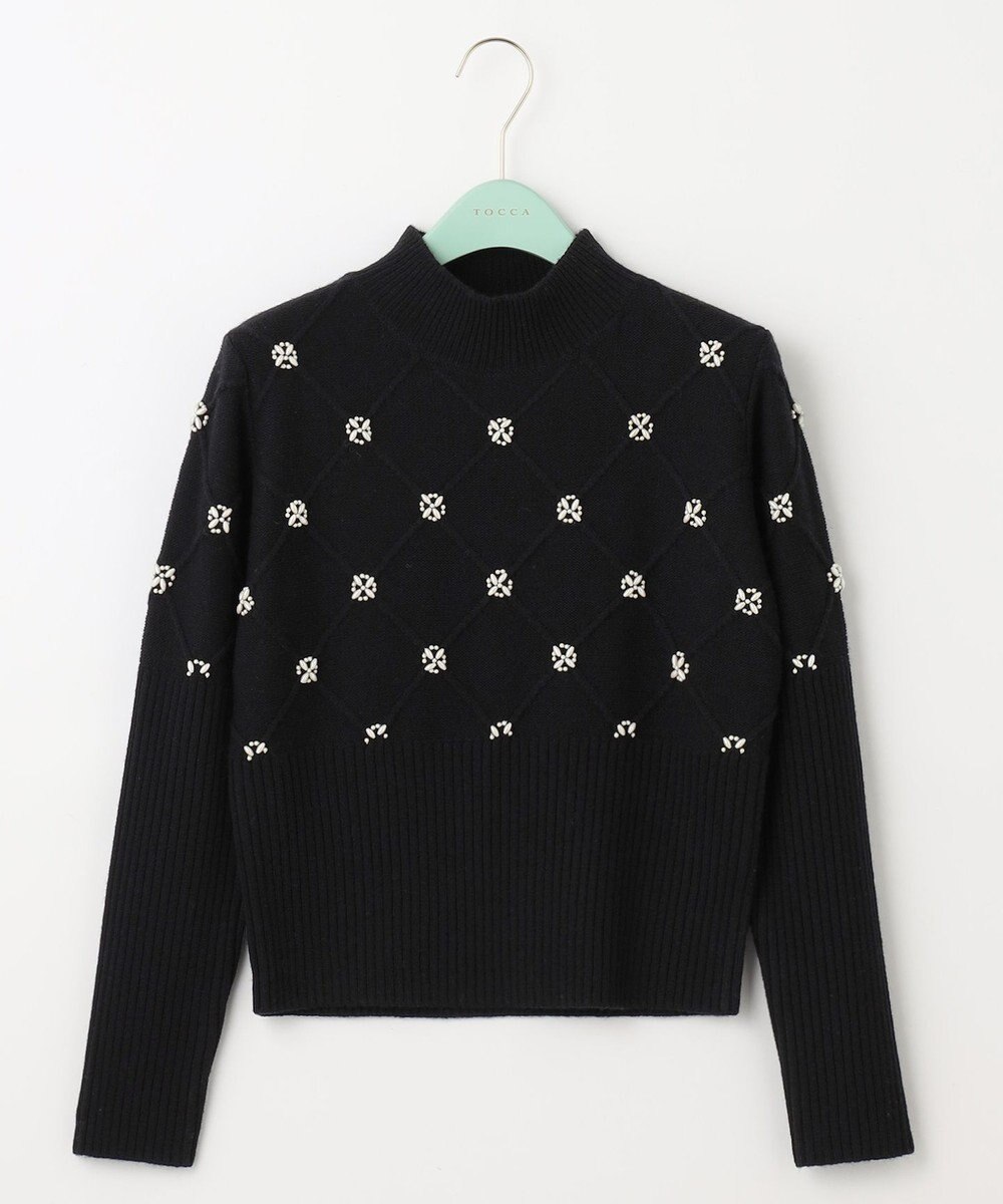 TOCCA 【洗える！】PEARL BOUQUET KNIT プルオーバー 