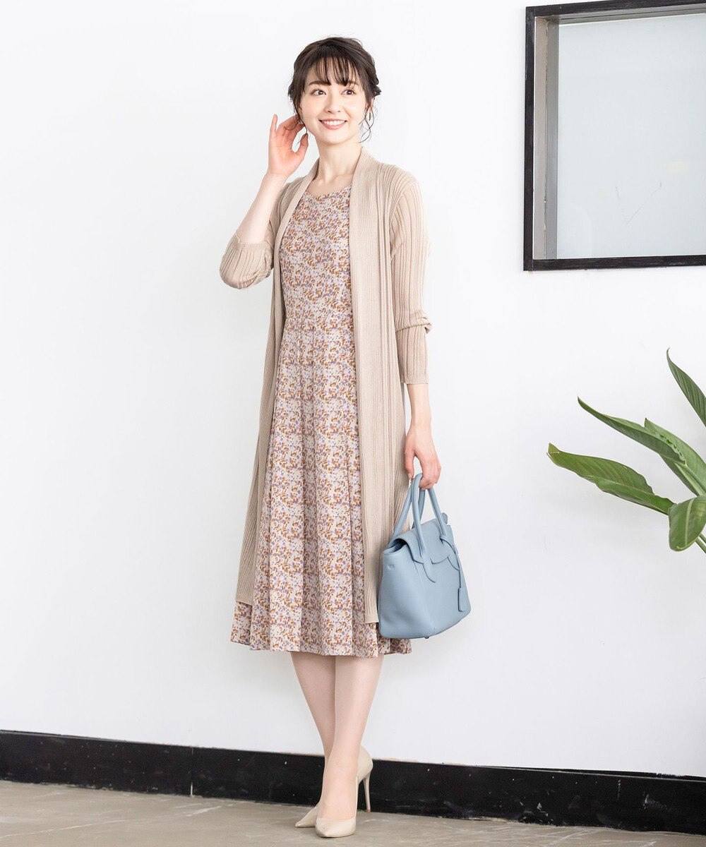 Tiaclasse L 【UVケア・接触冷感】さらっと羽織れる膝丈ロングトッパーガーディガン 