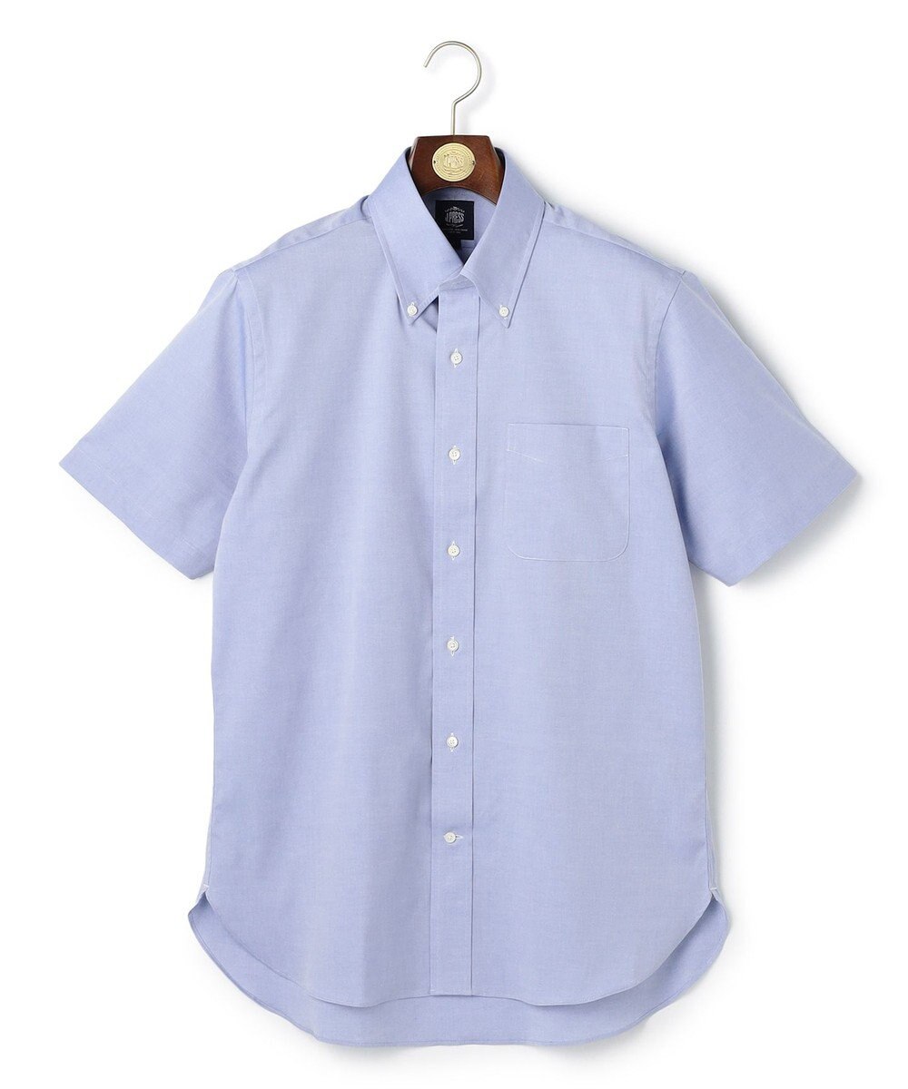 J.PRESS MEN 【PREMIUM PLEATS / 形態安定】ピンオックス 半袖シャツ / B.D. 