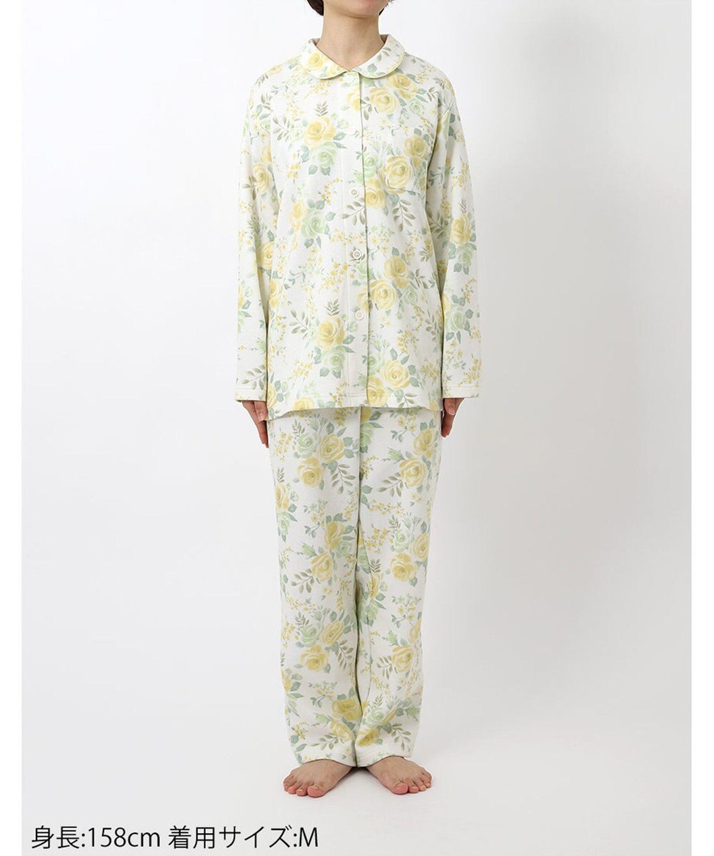 Wing パジャマ 長袖 長ズボン 綿混(本体) あったか レディース EP6016 ウイング／ワコール 