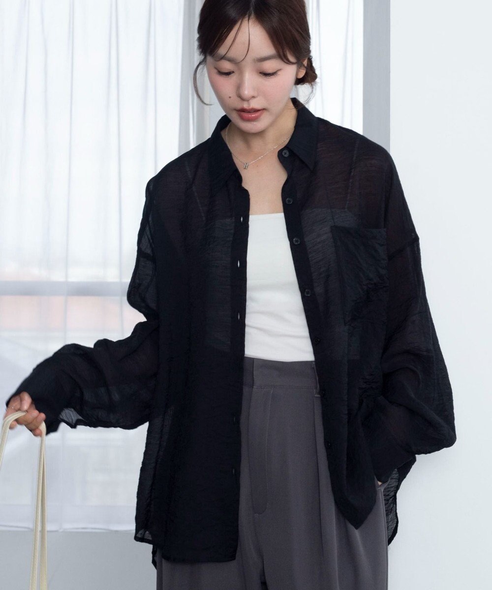 WEGO 【2026年春夏新作】シアーシャツ 