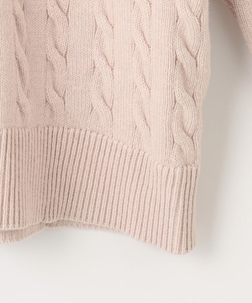 組曲 S 【前後着用可】コットンカシミヤ混2WAYケーブル ニット 