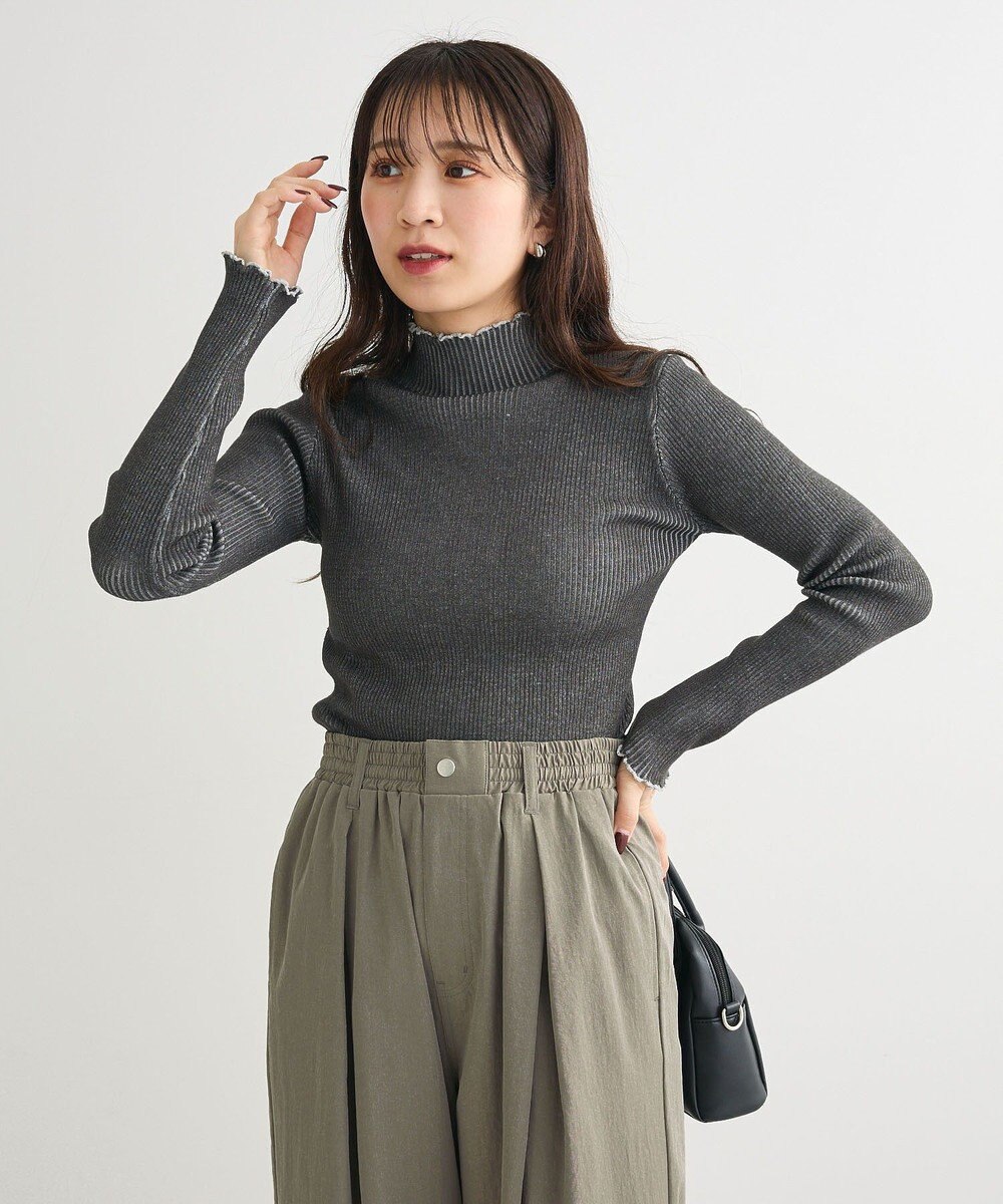 Green Parks ・ＡＮＤＳＥＡＲＣＨ　メランジリブハイネックニット 