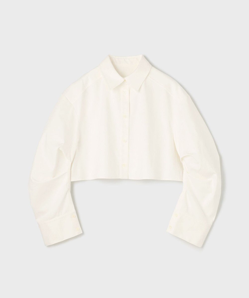 GRACE CONTINENTAL タックスリーブデニムシャツ 