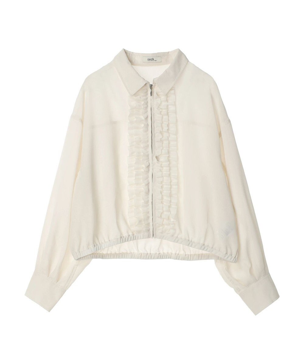 earth music&ecology フリルシャツ 