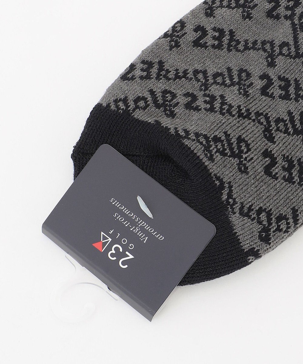 23区GOLF 【MEN】足元に華やかさを添える レジメロゴアンクル ソックス ギフトにもおすすめの一足 