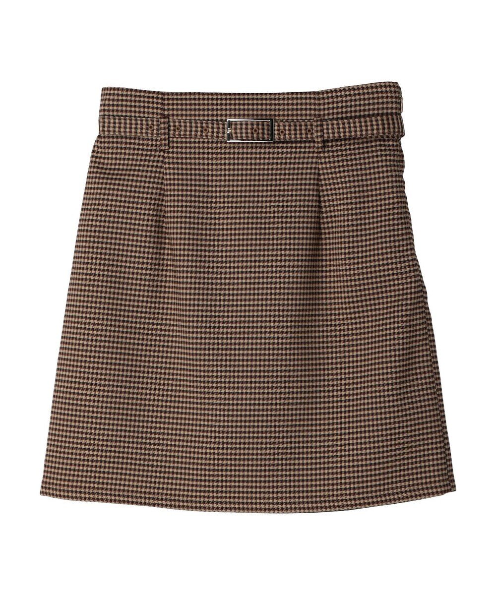 earth music&ecology チェックミニスカート 