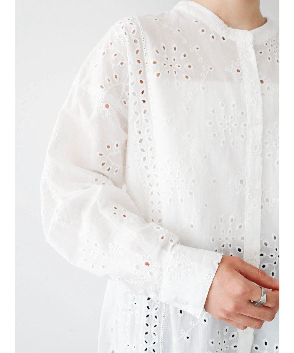 Green Parks ・ＳＵＧＡＲ　ＳＰＯＯＮ　刺繍レースシャツチュニック 