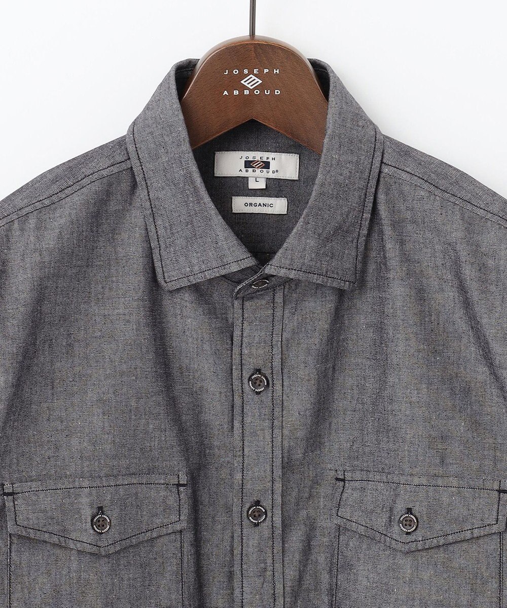 JOSEPH ABBOUD 【JOE COTTON使用】オーガニックコットンダンガリー シャツ 