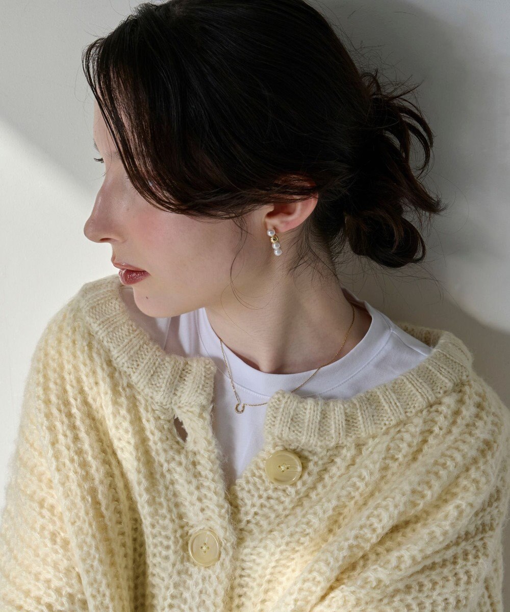 Phoebe 【金属アレルギー対応】ミックスドットピアス　ゴールド/ニッケルフリー/パール 