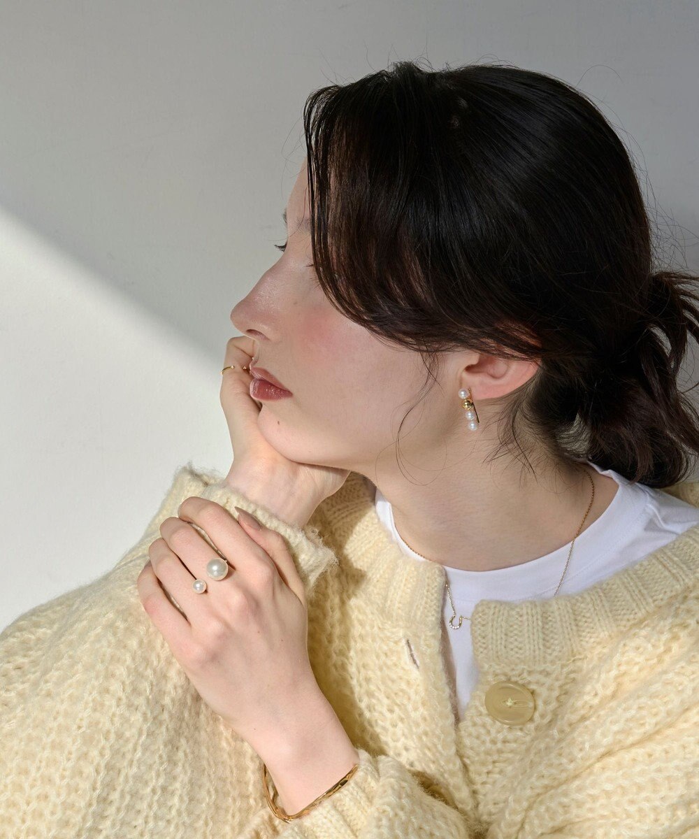 Phoebe 【金属アレルギー対応】ミックスドットピアス　ゴールド/ニッケルフリー/パール 