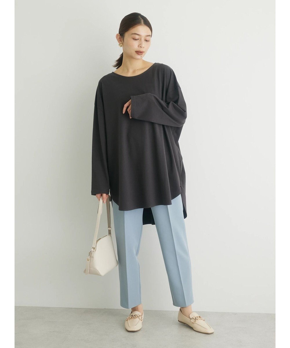 Green Parks バックカシュクール長袖チュニック 