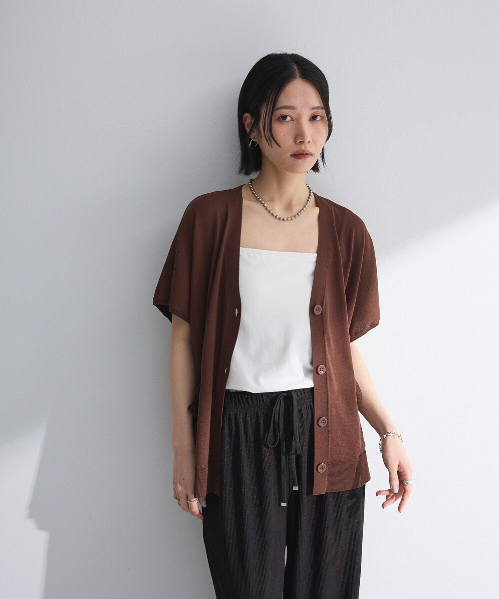 Green Parks フレンチスリーブカーディガン 