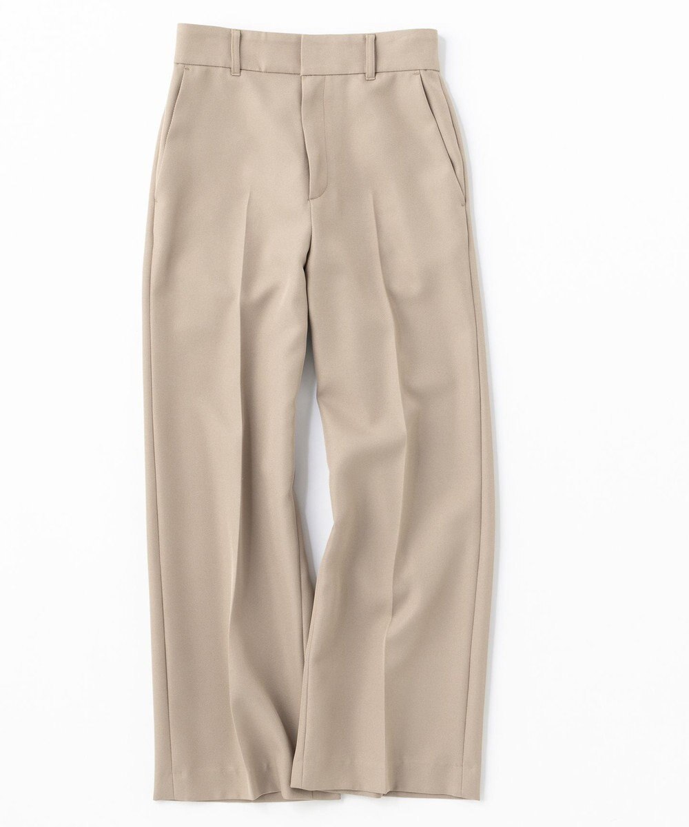 UNFILO ウールライクツイル ワイドパンツ 