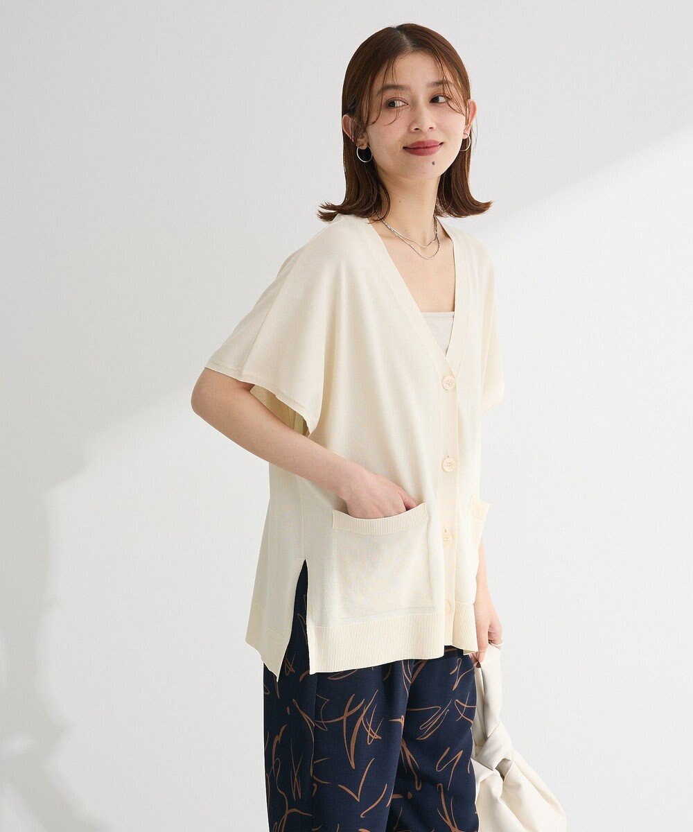 Green Parks フレンチスリーブカーディガン 