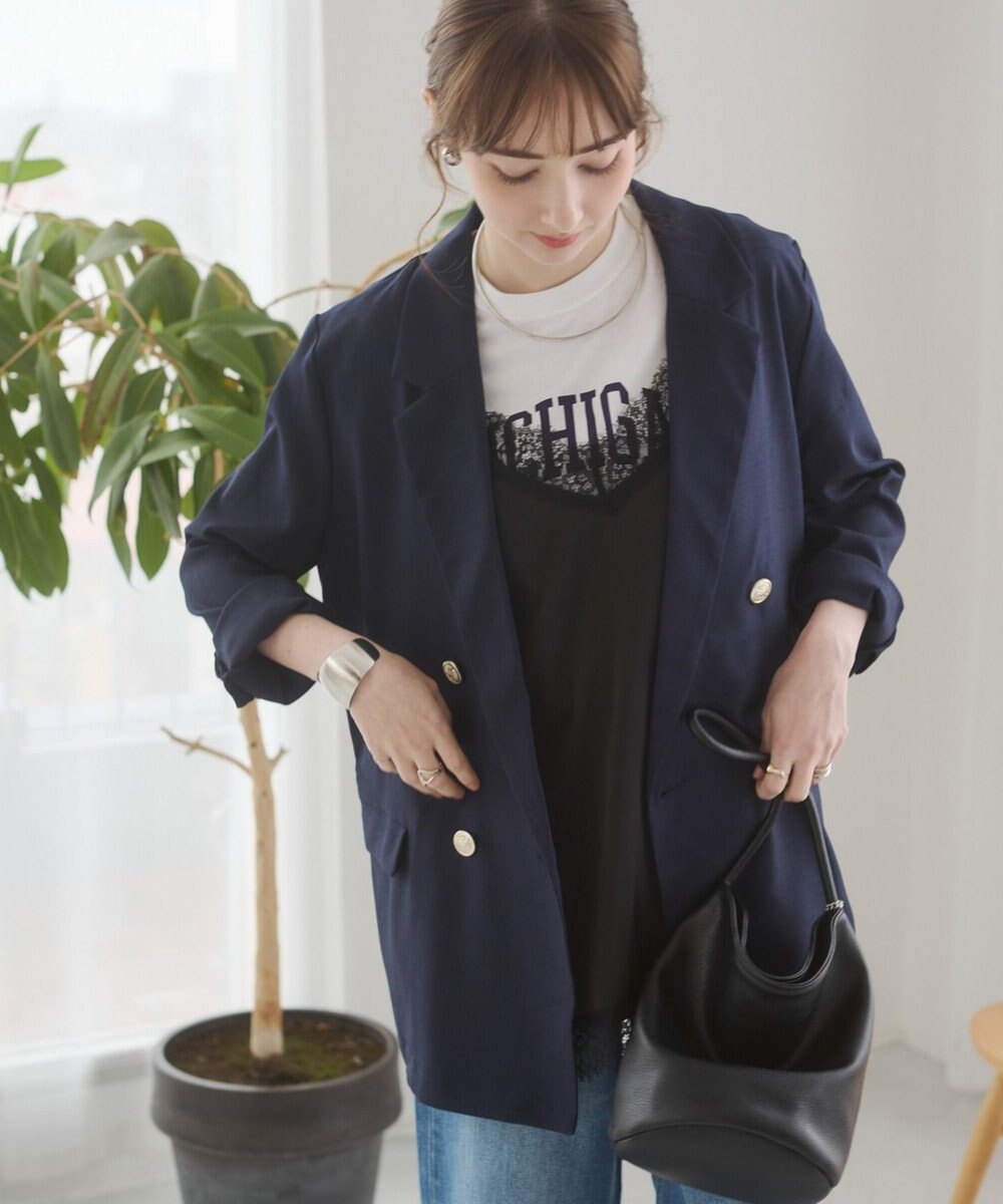 WEGO 【ANGIE VINTAGE】リネンライクジャケット 