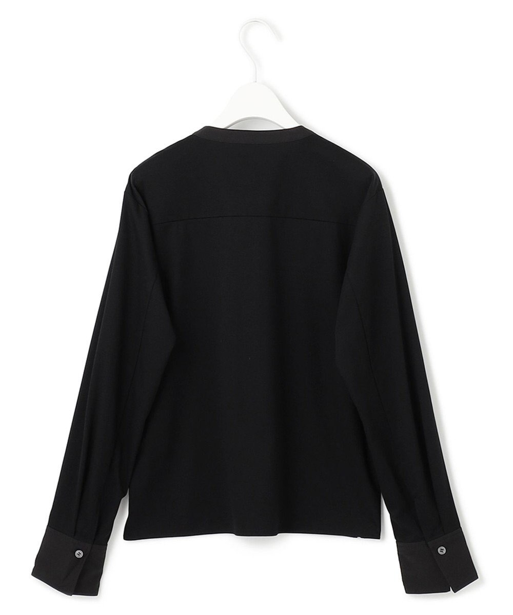 ICB 【洗える】 コンビネーションジャージー ヘンリーネックカットソー 