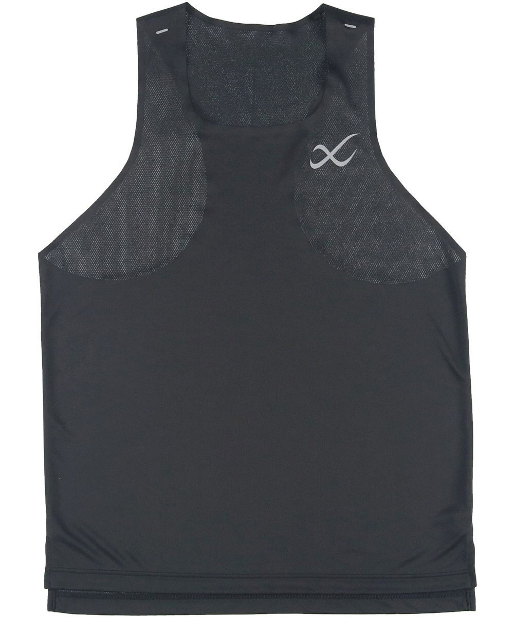 CW-X 【MEN】 CW-X トップス 【薄軽ランニングシャツ】 ノースリーブ タンクトップ スクエアネック 吸汗速乾性(本体) メンズ DLO180 /ワコール 